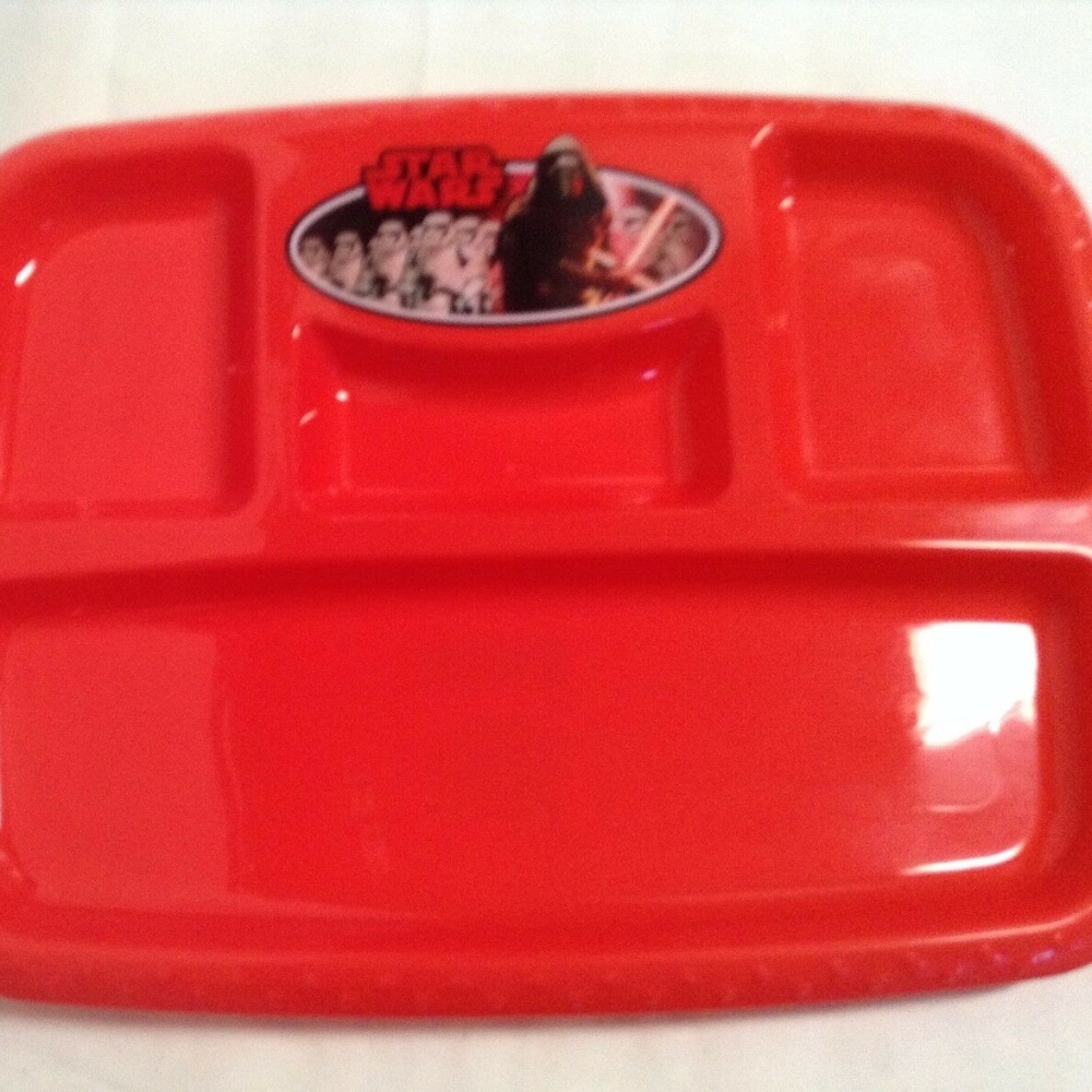 NEW Hard Plastic Disney Star Wars Divided Tray Pla